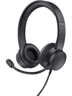 Trust HS-150 On Ear Ακουστικά Υπολογιστή με Μικρόφωνο & 3.5mm Jack