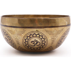 Tibetan Healing Engraved Bowl - 16cm - 7 Chakra
