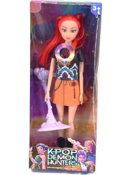 Mira K-pop Κούκλα Demon Hunters Mira ΜΕ Μουσικη και τραγούδι 30 εκ
