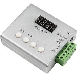 GLOBOSTAR(R) 999-0008 MATRIX Pixel Addressable RGB Controller DC 5-24V IP20 - DMX512 + SPI/TTL - M9.1xΠ7.1xΥ2.5cm