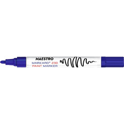 MARKARO230 BLUE PAINT MARKER ΜΑΡΚΑΔΟΡΟΣ ΑΝΕΞΙΤΗΛΟΣ ΜΕ ΜΠΙΛΙΑ, 2.3MM-3.0MM, ΜΠΛΕ