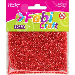 Χάντρες FABI 3.5mm 20gr Κόκκινο