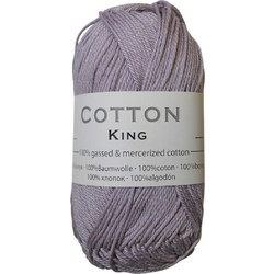 Νήμα Πλεξίματος Cotton King 100% Βαμβακερό 50 γραμμάρια με 125 μέτρα σε Μωβ Λιλα 0193