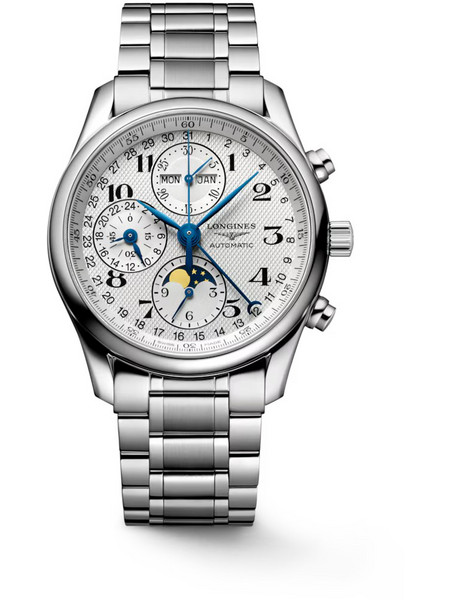 Longines Master Ανδρικό Ρολόι Χρονογράφος με Καφέ Δερμάτινο Λουράκι L2.673.4.78.3