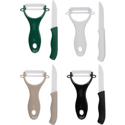 Μαχαίρι και peeler σετ2/ 4χρώματα 13/16cm - Plastona