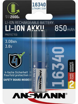 Ansmann 16340 850mAh 1τμχ