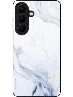 Sonique Marble Series Back Cover White 02 (Samsung Galaxy S26 Plus)