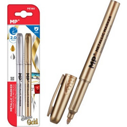 MP MP σετ μαρκαδόρων με μεταλλικά χρώματα PE180, 2mm, χρυσό & ασημί