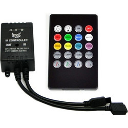Controller-Dimmer RGB Music Sound 12-24V DC 63x35x22mm Μαύρο Σώμα AMARAD