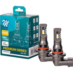 M-Tech - Λάμπες Led HB3 τύπου Premium Smart Next Generation Series με Canbus και CSP3570, τάση λειτουργίας 12V, ισχύ έως 35W, φωτεινότητα έως 5000lm και χρώμα 6000K, για φανάρια με προτζέκτορα - 2 τεμ