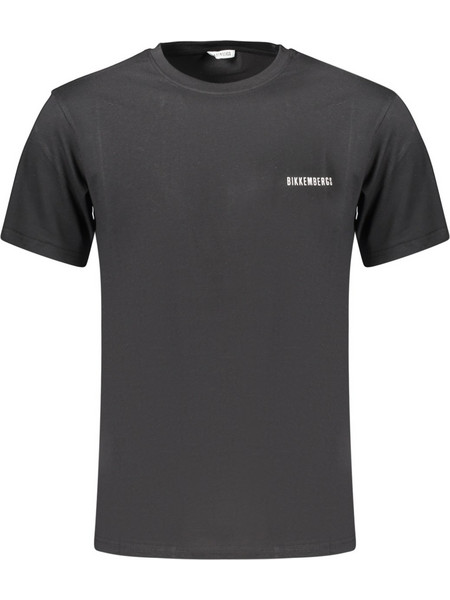 BIKKEMBERGS MEN'S SHORT-SLEEVE T-SHIRT BLACK Μαύρο