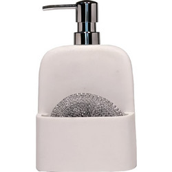 Dispenser Επικαθήμενο με θήκη σφουγγαριού 12x10.1x19.8 cm Λευκό Rainbow BRIGITE 03014.001