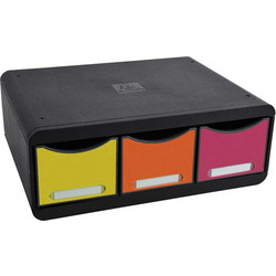 ΣΥΡΤΑΡΙΕΡΑ ΓΡΑΦΕΙΟΥ TOOL BOX ΜΑΧΙ 3 ΘΕΣΕΩΝ BLACK-HARLEQUIN EXACOMPTA