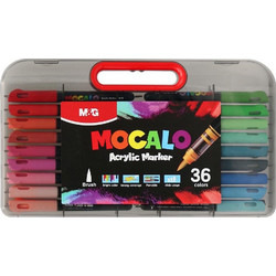 Μαρκαδόροι M&G Mocalo Acrylic Set 36 APMT80H4
