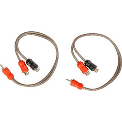 Autoconnect L1RCAY2F1MT 2 Female 1 Male Twisted RCA Splitters 0.3m ζεύγος