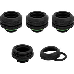 CORSAIR HYDRO X FITTING HARD XF STRAIGHT BLACK 4-PACK (14MM OD COMPRESSION)