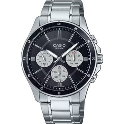 Casio Ανδρικό Ρολόι Χρονογράφος με Ασημί Μεταλλικό Μπρασελέ MTP-1374D-1A3VDF