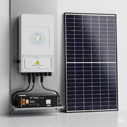 Πλήρες Πακέτο Φωτοβολταϊκών 8kW (Net-Billing) με Μονοφασικό Υβριδικό Inverter Deye, Μπαταρία Λιθίου 5.12kWh και Πάνελ 8kWp