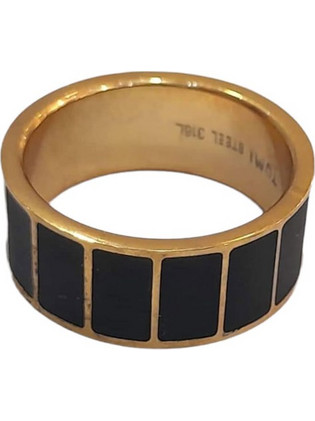 BD Jewelery Δαχτυλίδι από Ατσάλι Xρυσό HRK-2055