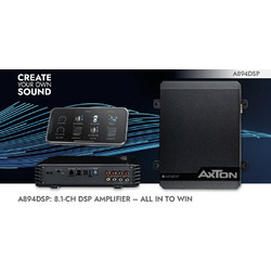Axton A894 DSP Mini Ενισχυτής Αυτοκινήτου 8 Καναλιών DSP D