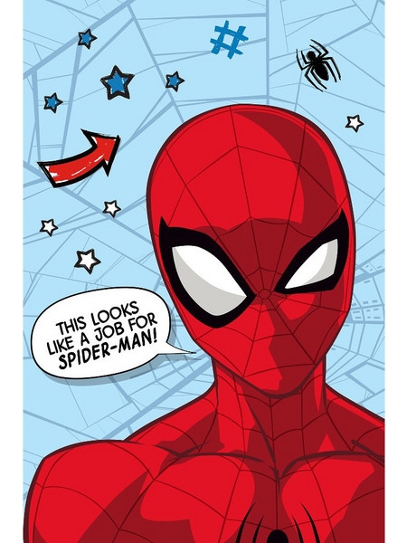 Κουβέρτα Flannel Spiderman Job