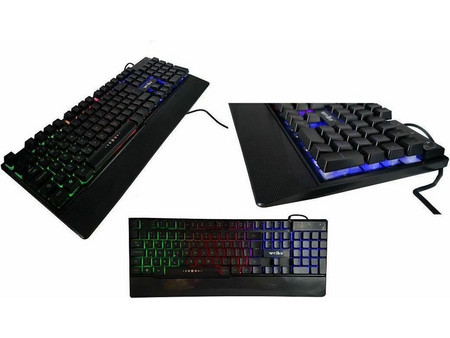 Weibo WB-100 Gaming Πληκτρολόγιο RGB Black