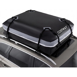Costway AT6296GR-L Μπαγκαζιέρα Οροφής Αυτοκινήτου 600lt Μαύρη
