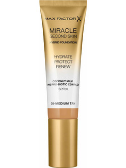 Max Factor Miracle Second Skin Hybrid 04 Light Medium Liquid Foundation SPF20 30ml