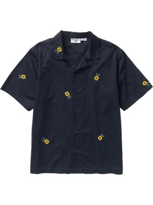 Service Works Cross Stitch Ανδρικό Πουκάμισο Dark Navy SW268-DARK
