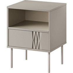 Bedside table 2 pcs. TRESSE 44x40x53 cashmere matt