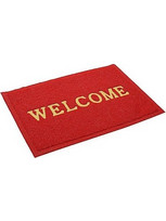 Πατάκι Εισόδου Κόκκινο Welcome 68x48εκ. HTS00062 για πόρτα σπιτιού