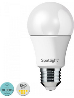 Spotlight Λάμπα SMD Led Α65 9W E27 3000K με Ανιχνευτή Κίνησης (5591)
