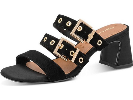 Γυναικεία Mules Με Τακούνι Tamaris 1-27222-46 Μαύρο