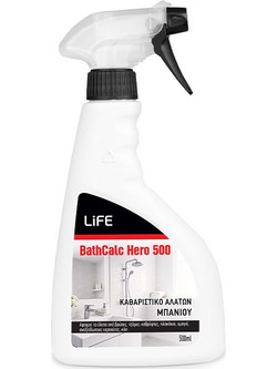 LiFE BATHCALC HERO 500 Καθαριστικό αλάτων μπάνιου, 500ml - LiFE