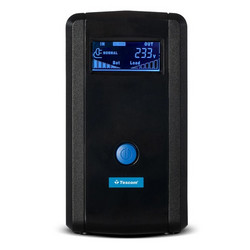 Tescom Leo LCD 650AP UPS Line Interactive 650VA 390W με 2 Πρίζες Schuko
