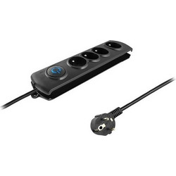Qoltec Power Strip 4-socket 1.5m Black (50104)