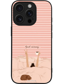 Sonique Stripe Stories Series Θήκη με Σχέδιο «Καλημέρα» (iPhone 16 Pro)