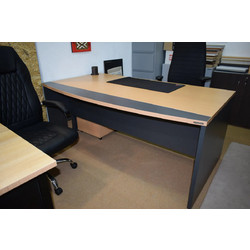 Διευθυντικό Γραφείο DROMEAS Oval Plus 200x100 Οξιά - Συναρμολογημένο