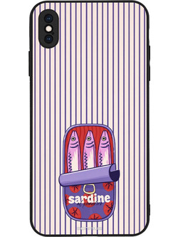 Sonique Stripe Stories Series Θήκη με Σχέδιο «Sardine» (iPhone XS Max)