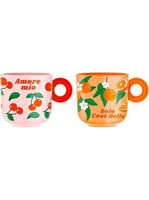 Bialetti Κούπα Κεραμική 350ml 2τμχ PFRUIT004