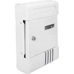Λευκό Μεταλλικό Γραμματοκιβώτιο 205X65X291Mm Kmt Style