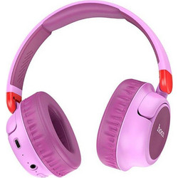 Hoco W43 Adventure Ενσύρματα & Ασύρματα Bluetooth Ακουστικά On Ear Μωβ