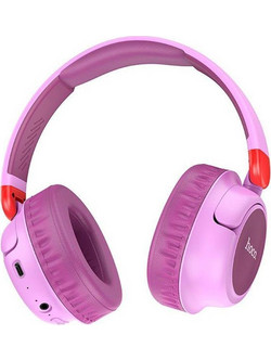 Hoco W43 Adventure Ενσύρματα & Ασύρματα Bluetooth Ακουστικά On Ear Μωβ