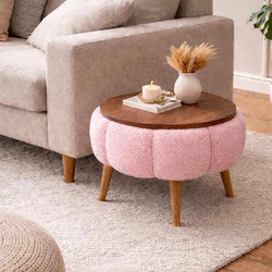 Βοηθητικό Τραπεζάκι Papatya - Pink 251Bls1225 (Φ45x44)