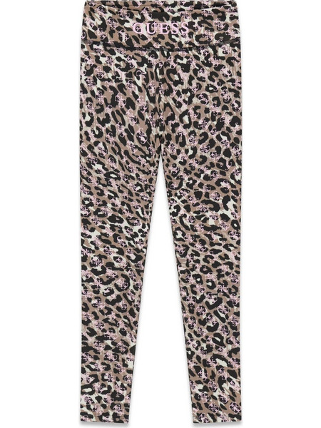 Κολάν GuessJ6YB10 Animal Print Καφέ