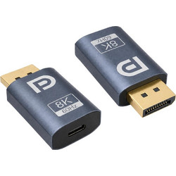 Αντάπτορας DisplayPort σε USB-C 8K/60Hz, γκρι