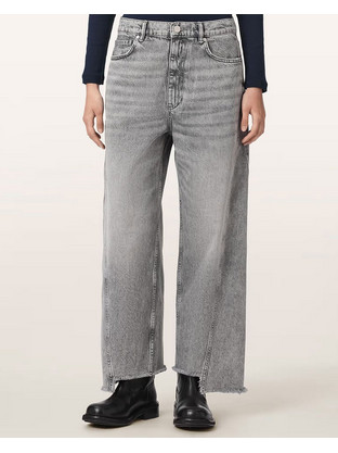 AllSaints Fox Γυναικείο Τζιν Παντελόνι Washed Grey W038EF