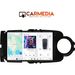 Carmedia CMDU8095-6 Pro Plus OEM Toyota Yaris 2011-2020 Black RHD Ηχοσύστημα Αυτοκινήτου 2 DIN 9.5" με GPS