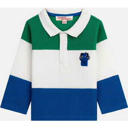DPAM βρεφική μπλούζα πόλο για αγόρια Sporty Puppy - 381377 Λευκό - Μπλε