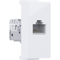 Acaelec Modys Πρίζα Δικτύου χωρίς Θωράκιση RJ45 CAT5e IP20 Λευκό (10101312431)